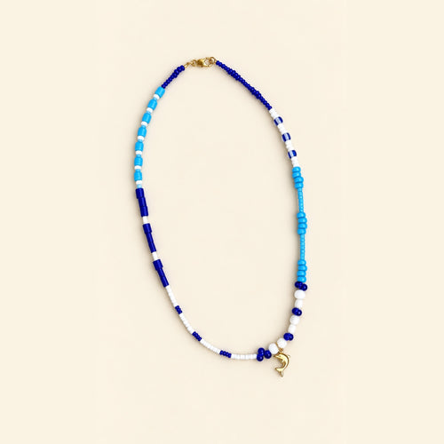 Birmingham Blue Dolphins dolphin necklace by Mo’s Charm Studio