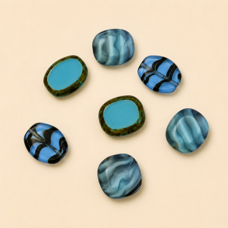 Blue Oval Pattern