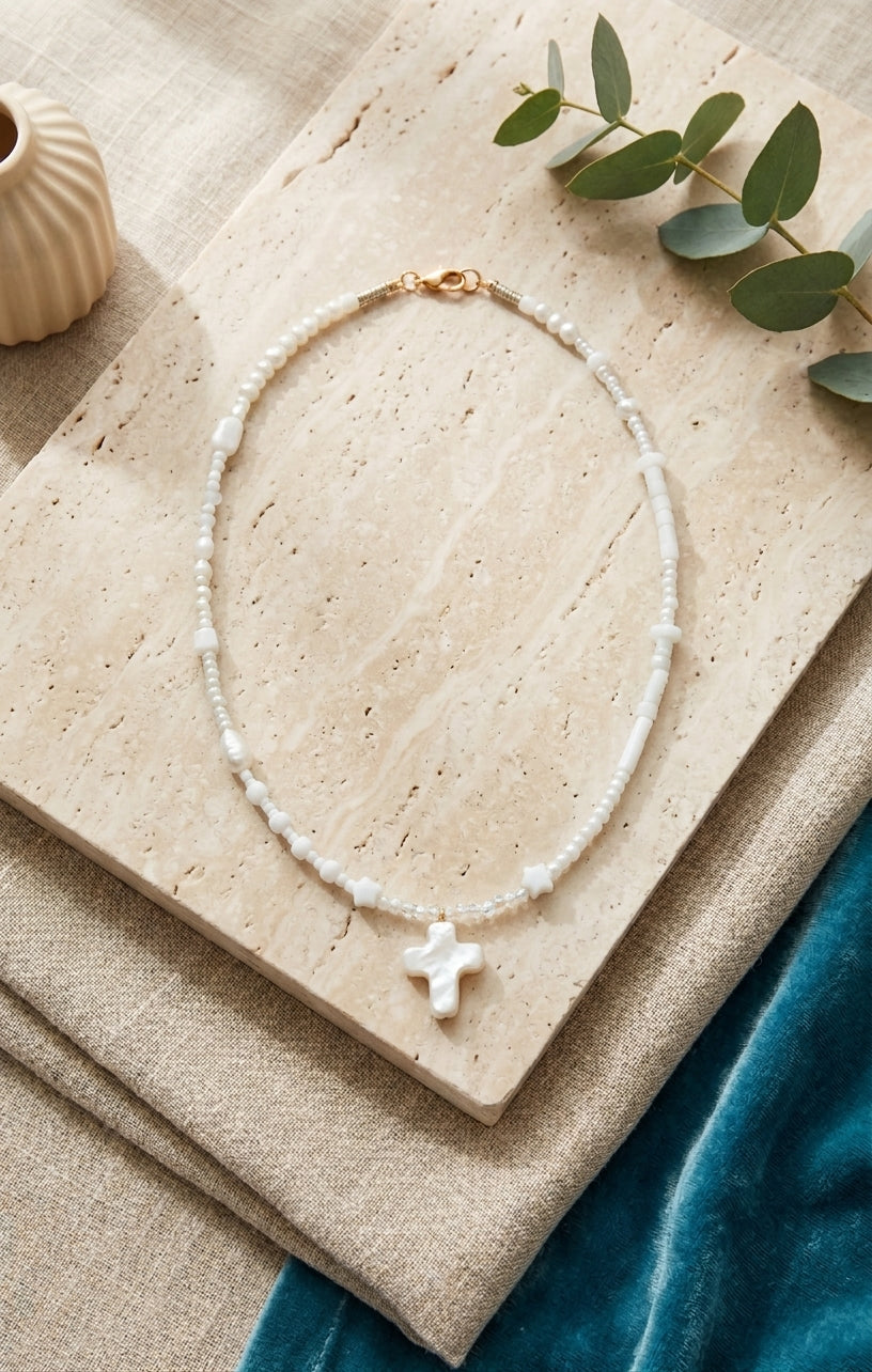 Custom Handmade Necklace - Pearl Charm