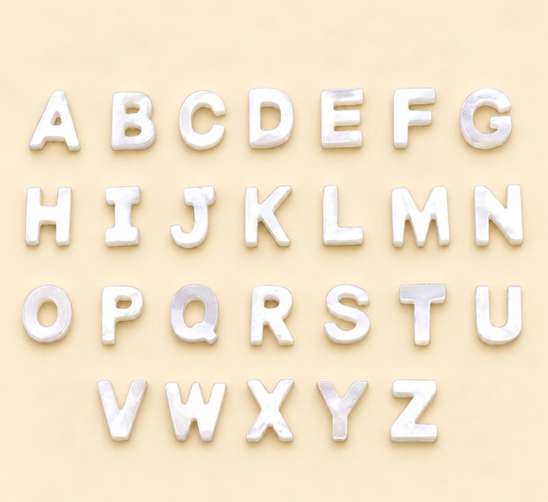 Mother of Pearl Letters